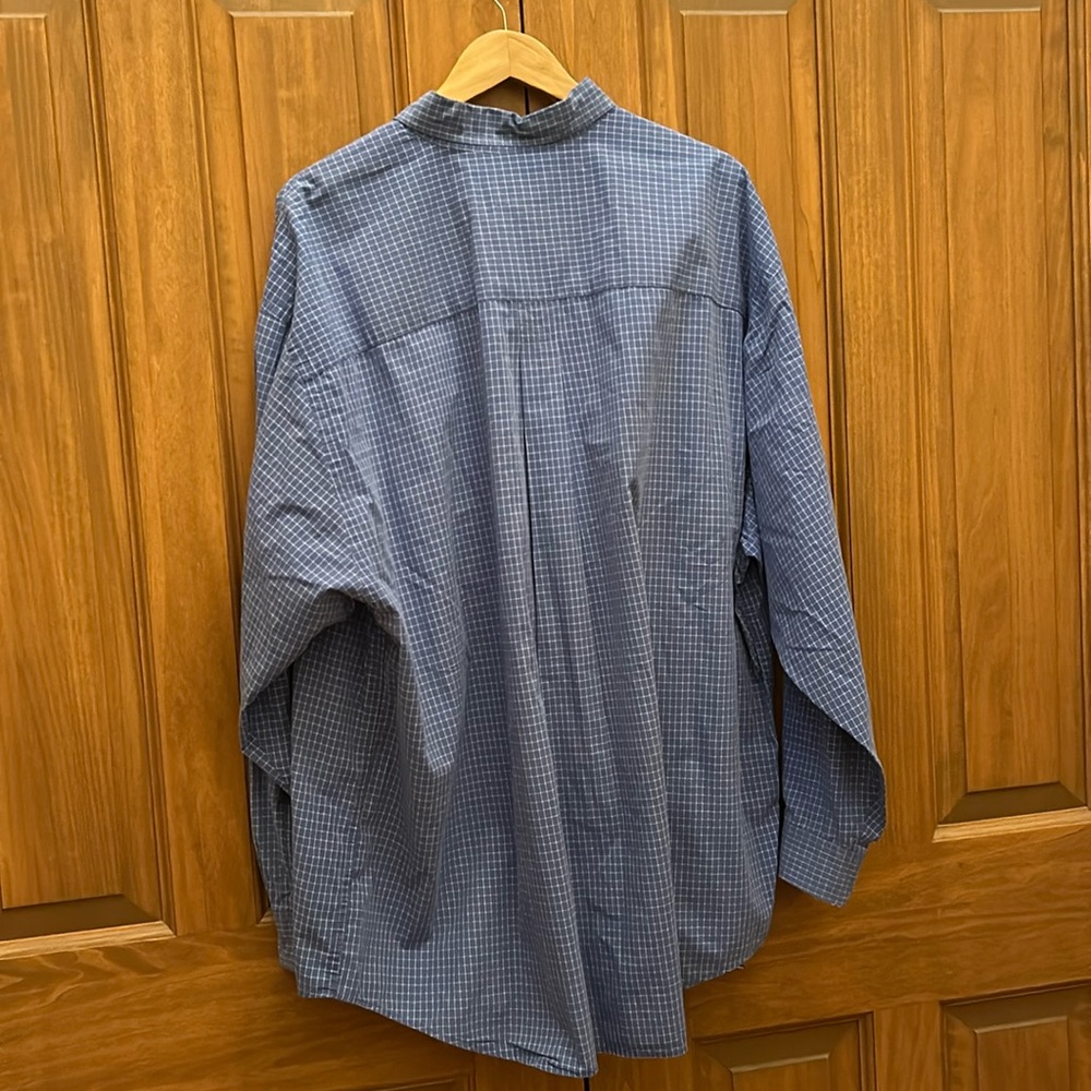 Eddie Bauer blue collared button down shirt size XXXL - Picture 6 of 6